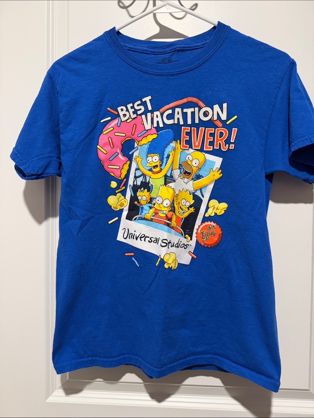 Universal Kids Blue Simpsons "Best Vacation Ever!" Graphic Tee